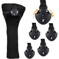 Golf Club Head Covers 3-Piece Set with Replaceable Labels