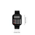 2 In 1 Portable Calculator Watch Unisex Digital Wristwatch