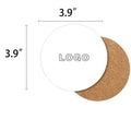 3.9" Custom Diatom Mud Coasters Moisture Absorption