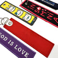 High Density Embroidery Keychain