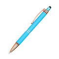 Knurled Push Stylus Ballpoint Pen