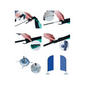 9' Feather Flag Kit W/ Poles, Ground Stake And Water Bag