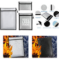 Fireproof Document Bag Zippered Waterproof Security