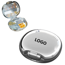 Stylish Electroplated Pill Organizer with 6 Compartments