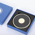 Matal Ring Leather Coasters with Box