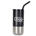Full Color Insulated Custom Tumbler w/ Straw - 16 oz.