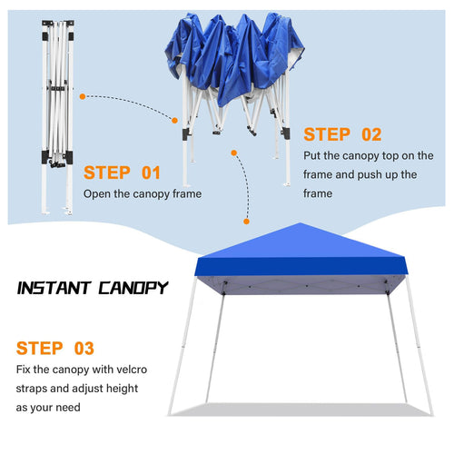 12'X12' Custom Printed Foldable Canopy Tent Easy Set Up