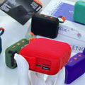 Portable Cloth-Wrapped Cube Speaker