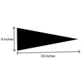 Full Color Custom 9" x 24" Felt Pennant Triangle Flag