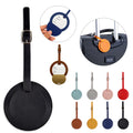Round PU Leather Luggage Tag