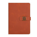 Window Lattice Snap Closure A5 PU Leather Notebook