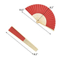 Multicolor Handheld Folded Fan