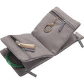 Multi-Compartments Velvet Jewelry Organizer Bag With Zipper