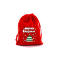 Christmas Drawstring Flannel Candy Bag