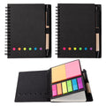 Spiral Notebook With Sticky Notes And Pen
