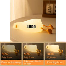 Lying Flat Duck Cute Night Light