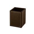 Faux Leather Square Storage Box（3.43"×3.43"×4.61"）