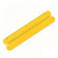 Full-Color Print Silicone Slap Bracelets W/Ruler