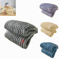 Thick Fleece Milk Velvet Throw Blanket for Office Nap, Cozy
