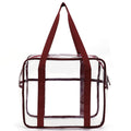 Clear Zippered Safety Tote Bag