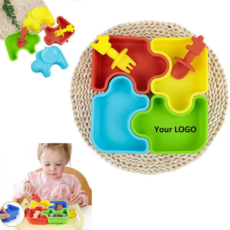 Divided Puzzle Plate For Baby