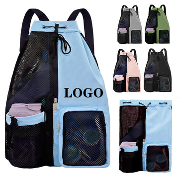 Mesh Beach Backpack with Wet Pocket