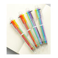 6-In-1 Multicolor Transparent Barrel Ballpoint Pen