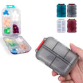 Daily Pill Box Case - Portable Travel Medication Organizer
