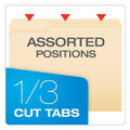 Letter Size Manila File Folders 1/3 Cut Tabs