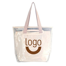 Pvc & Canvas Double Layer Detachable Tote Bag