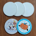 Full-color Custom Round PU Coasters