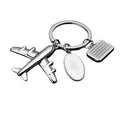 3D Metal Model Airplane Keychain Simulated Passenger Plane
