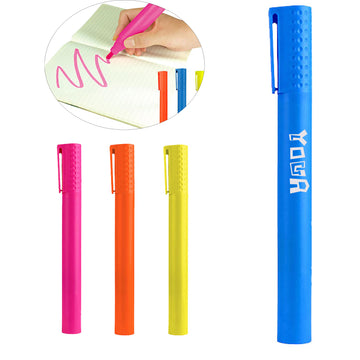 Jumbo Highlighter Pen With Oblique Brush Tip