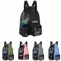 Swim Bag Mesh Drawstring Backpack With Wet Bag