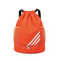 Drawstring Basketball Bag Backpack With Shoes Compartment