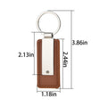 Pu Leather Metal Car Keychain