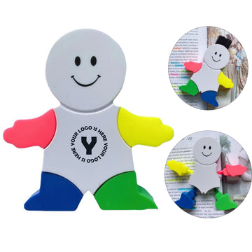Human-Shaped Highlighter With Brush