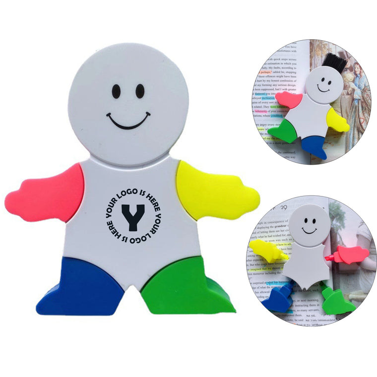 Human-Shaped Highlighter With Brush
