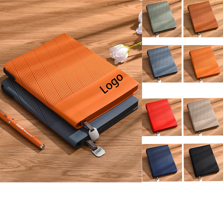 A5 Notebook With Pen Holder And Metal Bookmark