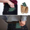 RFID Blocking Leather Travel Wallet Passport Holder