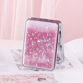 Folding Double-Sided Glitter Mirror