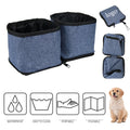 Portable Folding Oxford Cloth Wet And Dry Pet Bowl