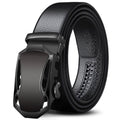 Men's Classic Leather Belt with Automatic Buckle