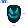 Rechargeable Halloween LED Light Mask For Festival Cosplay