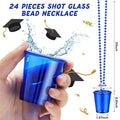 Colorful Shot Glasses On Beaded Necklaces For Parties 2 Oz