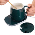 Heated Coaster Set with Mug and Spoon