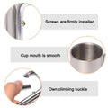 10oz Double-Walled Stainless Steel Carabiner Water Bottle