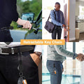 Retractable Steel Wire Carabiner Keychain
