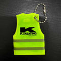PVC Reflective Safety Vest Keytag