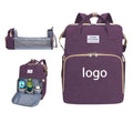 Multifunctional Large Diaper Bag Backpack With Baby Bed